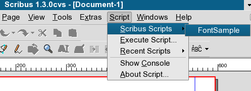 Running a script